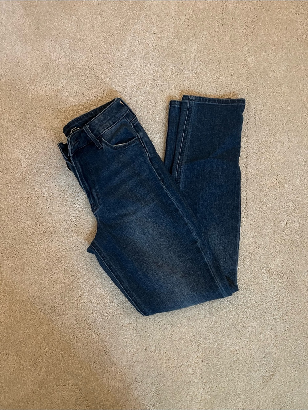 Old Navy Dark Blue High-Rise Straight Jeans